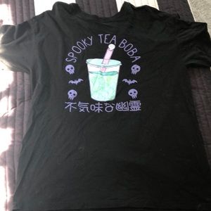 Hot Topic Spooky Boba Oversized Tee